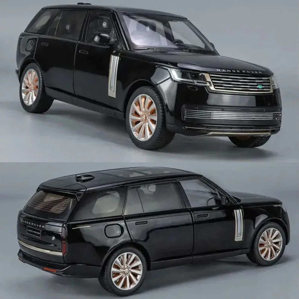 1:18 LAND ROVER Range Rover SV2022 Toys Cars Miniature Models Sound Light Land Cruiser LC300 Doors Opened Vehicle Children Gifts