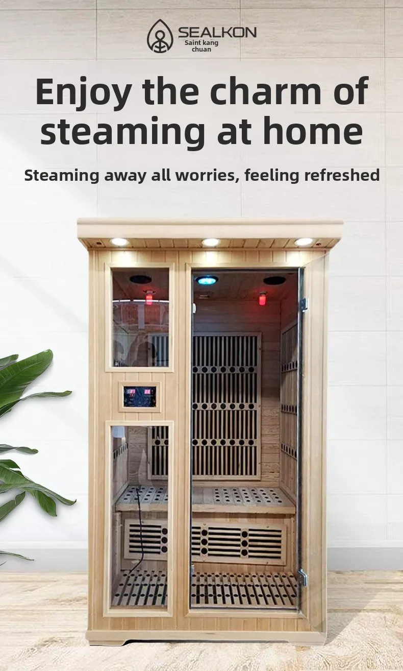 Sauna Room, Sweat Steam Room, Single, Double, Triple Sauna Room, Graphene Carbon Crystal Plate Far-infrared Sauna Room