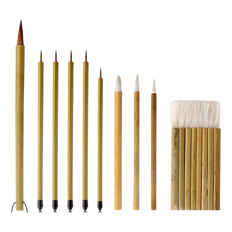 Set Kuas Cat Kuas Cat Dekoratif Kuas Artis Lukisan Lukisan Pembersih Debu