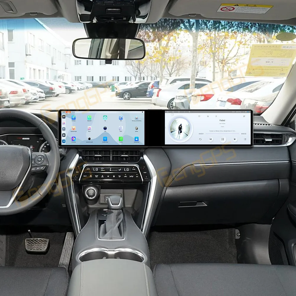 

Dual Screen Android 13 Car Radio GPS Navigation For Toyota Harrier Venz 2022-2025 Multimedia Video Player Stereo Carplay Host