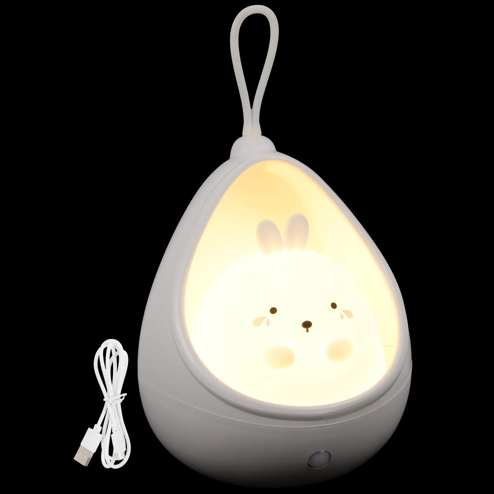 

Rabbit Night Light USB Charging Desk Lamp Bedroom Home Wardrobe Cabinet Multifunction Induction Lighting Body Sensing Small