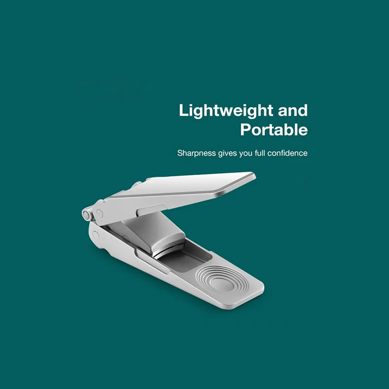 

1pcs Stainless Steel Innovative Folding Nail Clippers Collapsible Deformation Nail Scissors Portable Travel Manicure Tools