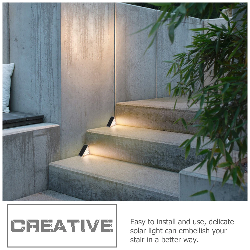

Solar Step Light Powered Lights Outdoor Garden for outside Landscaping Stair Deck