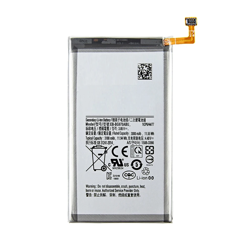 Battery EB-BG970ABU 3100Mah For Samsung Galaxy S10E S10 E G9700 SM-G970F/DS SM-G970F SM-G970U SM-G970W Bateria