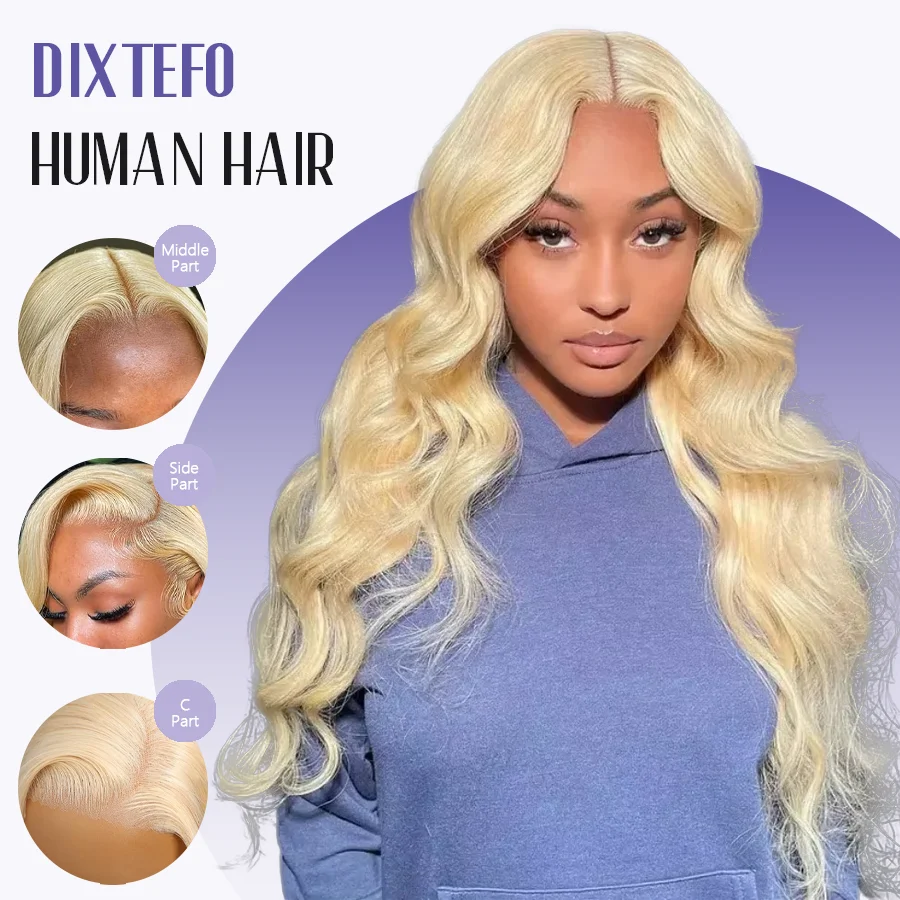 46 Inches #613 Blonde Body Wav - огляд і ціна 613 Blonde Body Wave Lace Front Wig