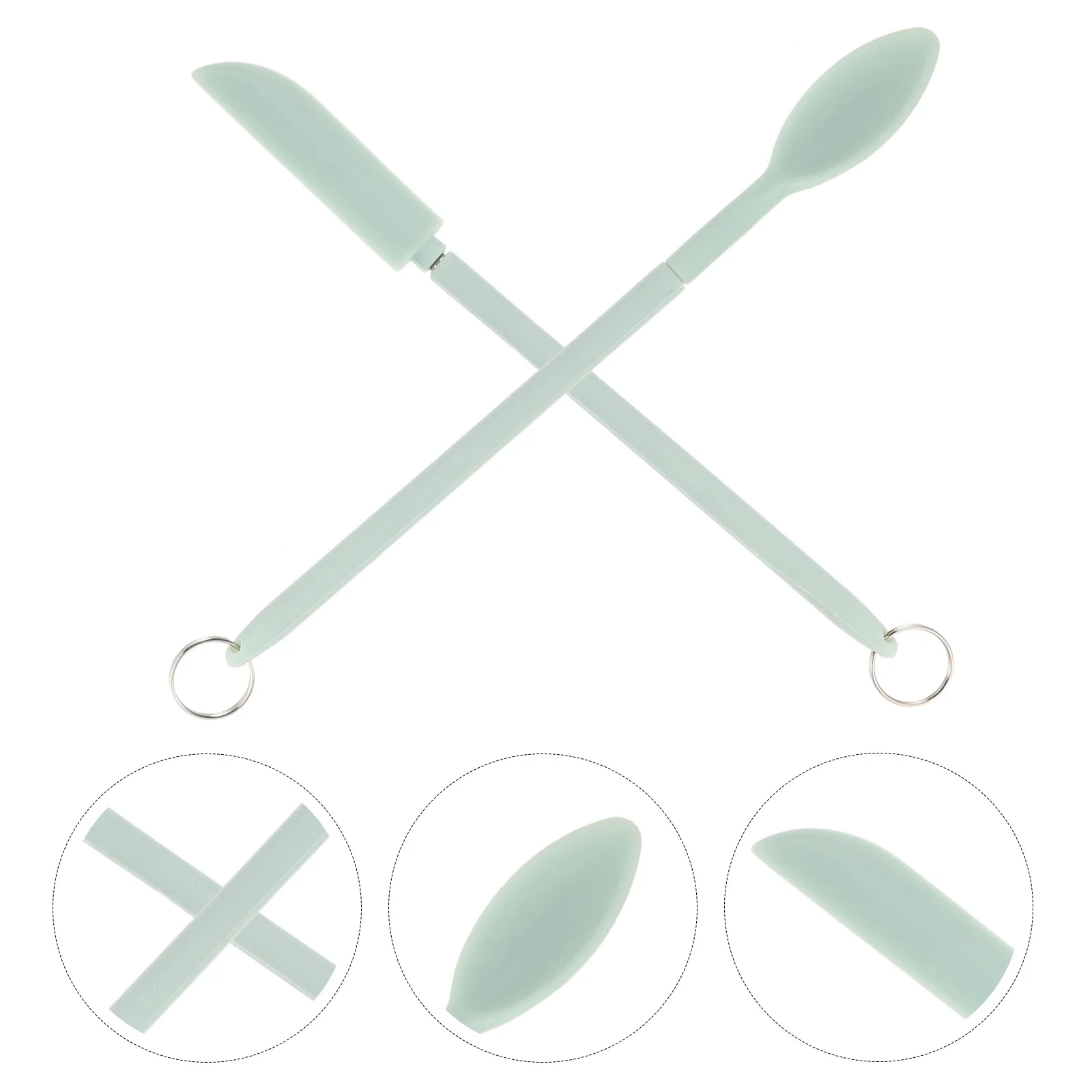 

1Set Silicone Scraper Small Size Lightweight Mini Scoop for Makeup Baking Cooking Cake Cream Mixing Butter Spreading Portable