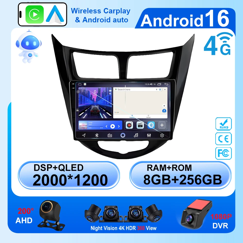 Android 16 Car Radi…