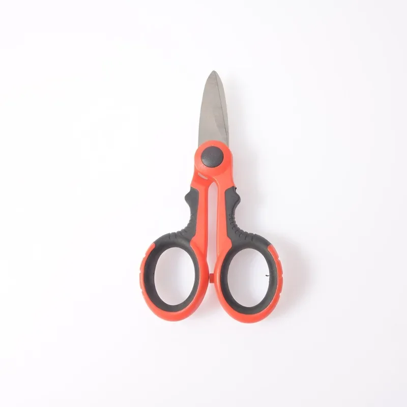 1PC Multifunctional Electrician Scissors Insulated Trunking Shears Iron Sheet Scissors Serrated Fishing Scissors