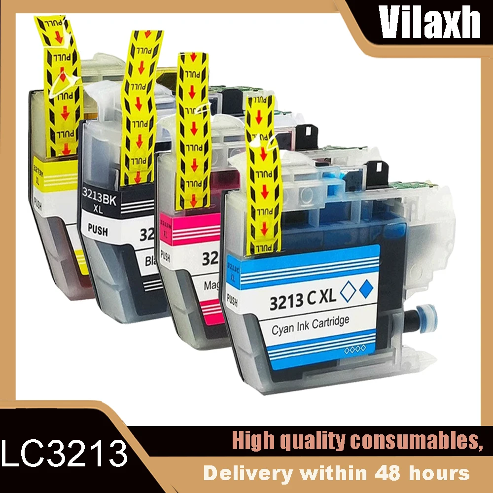 

Vilaxh LC3213 Compatible Ink Cartridge For Brother LC3211XL LC3213XL DCP-J572DW DCP-J772DW DCP-J774DW MFC-J491DW Printers