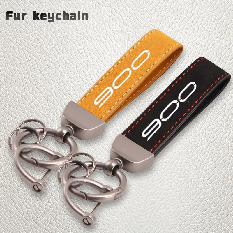 For KAWASAKI Z900 Z-900 Z 900 SE z900 se 2017-2022 2023 2024 2025 2026 Fashion Alloy Keyring Motorcycle Suede Leather Keychain