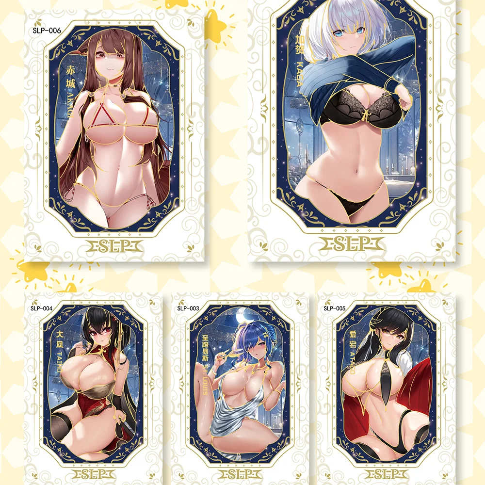 Goddess Story Azur Lane SGR SLP Collection Cards Anime Girls Party Swimsuit Bikini Feast Booster Box Doujin Toys And Hobby Gift