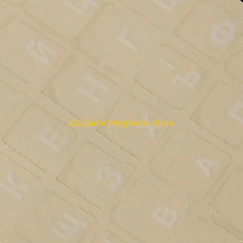 

U55B Russian Transparent Keyboard Stickers with Letters for Any Laptop or Keyboard