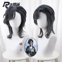 Game Identity V Knight Cosplay Wig Anime 40cm Long Knight Richard Sterling Cosplay Synthetic Hair Party Halloween + Wig Cap