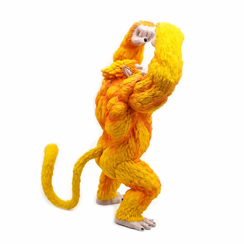 Seven Dragon Balls Gold Monkey Figurine Oversized Transformation Sun Wukong Vegeta Gorilla Model Figurine Christmas Gift