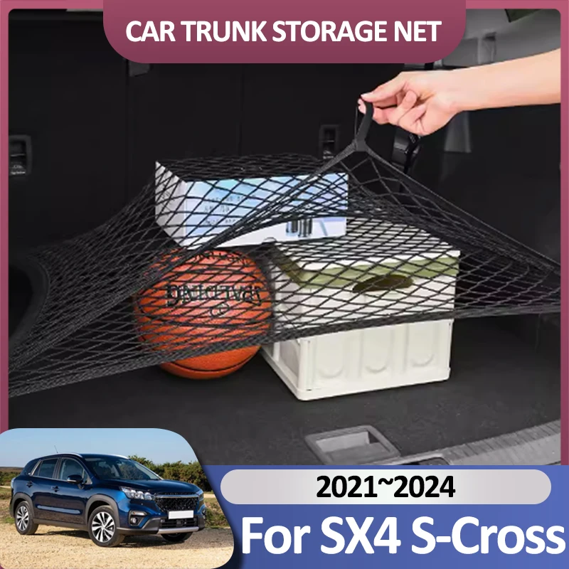 רשת מטען למכוניות sx4 s-קרוס mk3 2021 ~ 2024 מטען 2023 מטען אחזקה מטען ניילון מטען מטען מטען