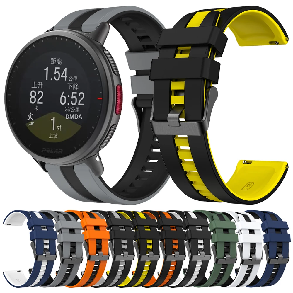 For POLAR Vantage V3 V2 M M2 Replacement Band 20mm 22mm Strap Grit X Pro/IGNITE 3 2/Pacer/Unite Sports Silicone Bracelets Belt