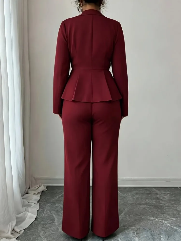Picture 6: 2 Piece Women Sets New Arrival Plus Size Spring Autumn Matching Sets Long Sleeve Top And Pants Suits Outfits Oversized Clothing
