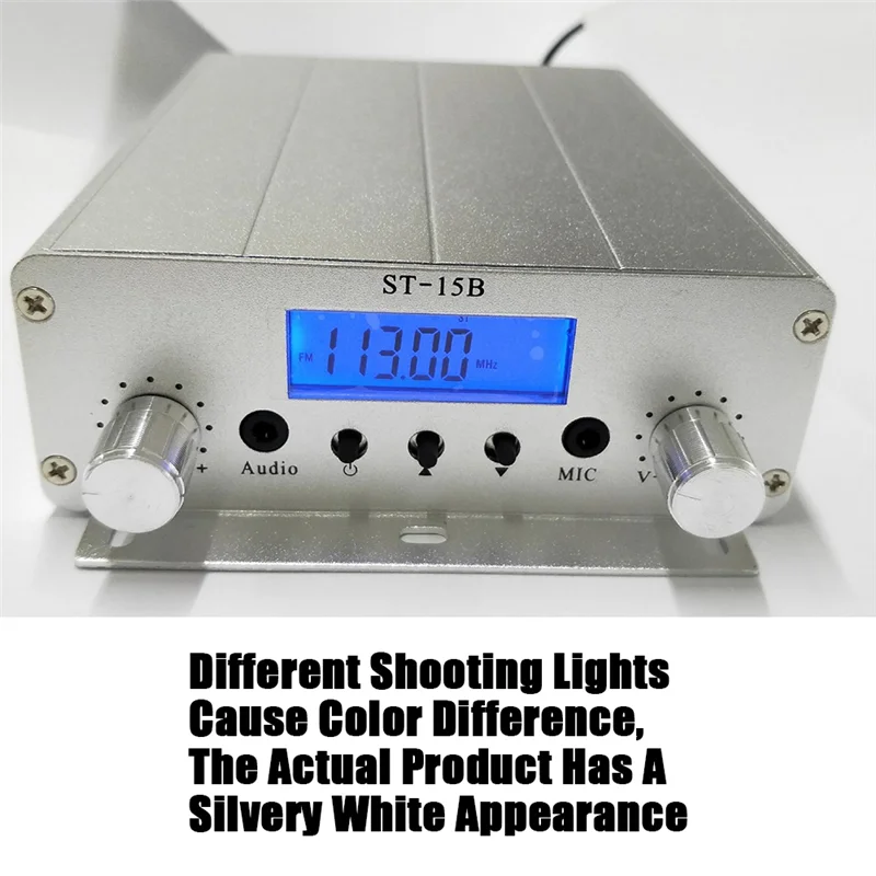 B68A FM Transmitter Stereo 15W FM Radio 76-108Mhz BNC Multi-Functional Convenient Portable Practical Transmitter Durable Easy In