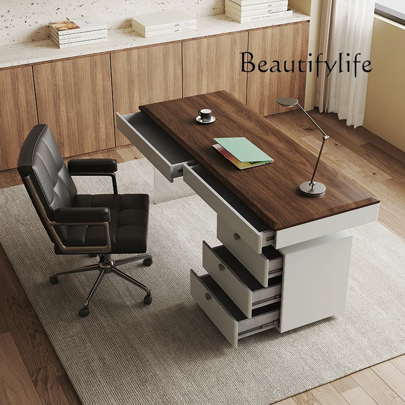 Simple Desk light luxury modern designer high-end Italian minimalist home study desk computer desk