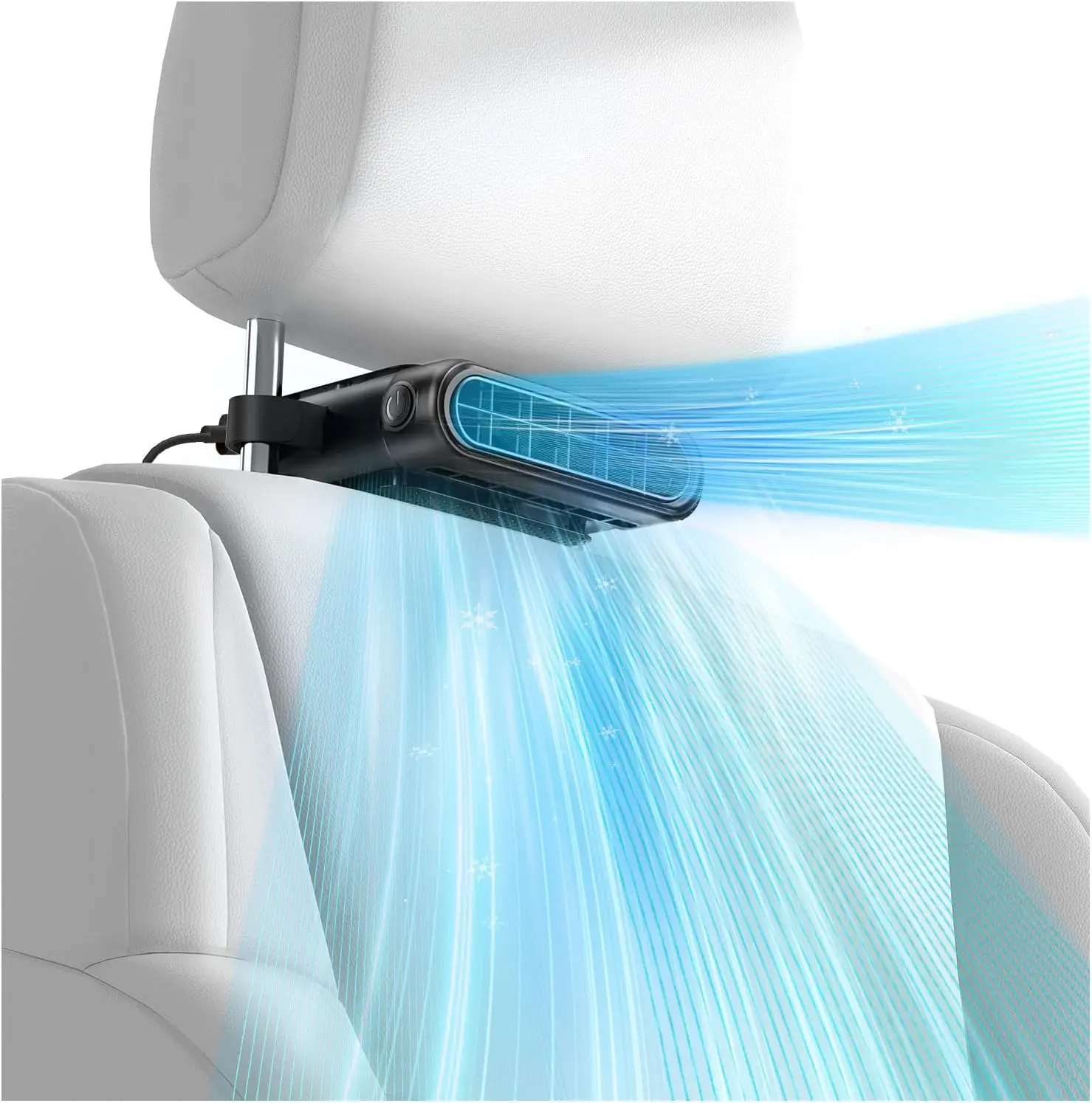 Car Seat Fan For Back Seat With Dual Airflow For Back Cooling & Baby Rear Facing, Backseat Fan For Infants, Kids, Pets & Rear Pa