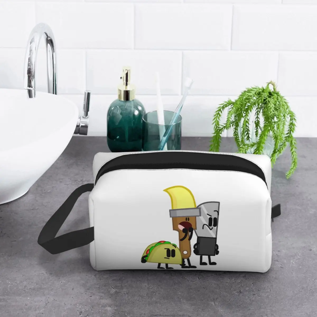 

BFDI Inanimate Insanity, все персонажи, косметичка, органайзер для хранения косметики, комплект Dopp, косметичка для туалетных принадлежностей, пенал