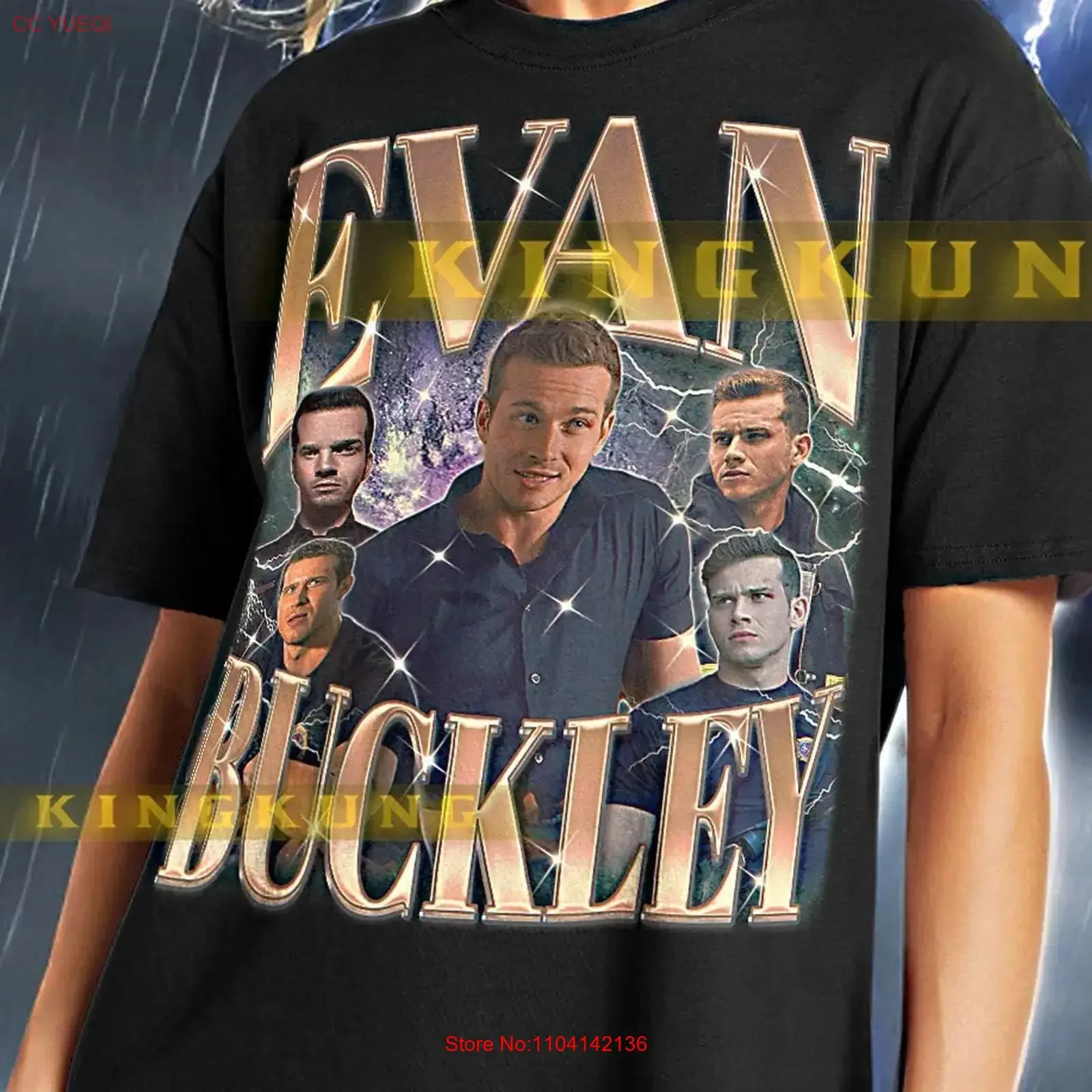 EVAN BUCKLEY T Shirt Vintage Retro 90s Bootleg Sweater saf vintage Washed Stylish Slightly Versatile Unisex