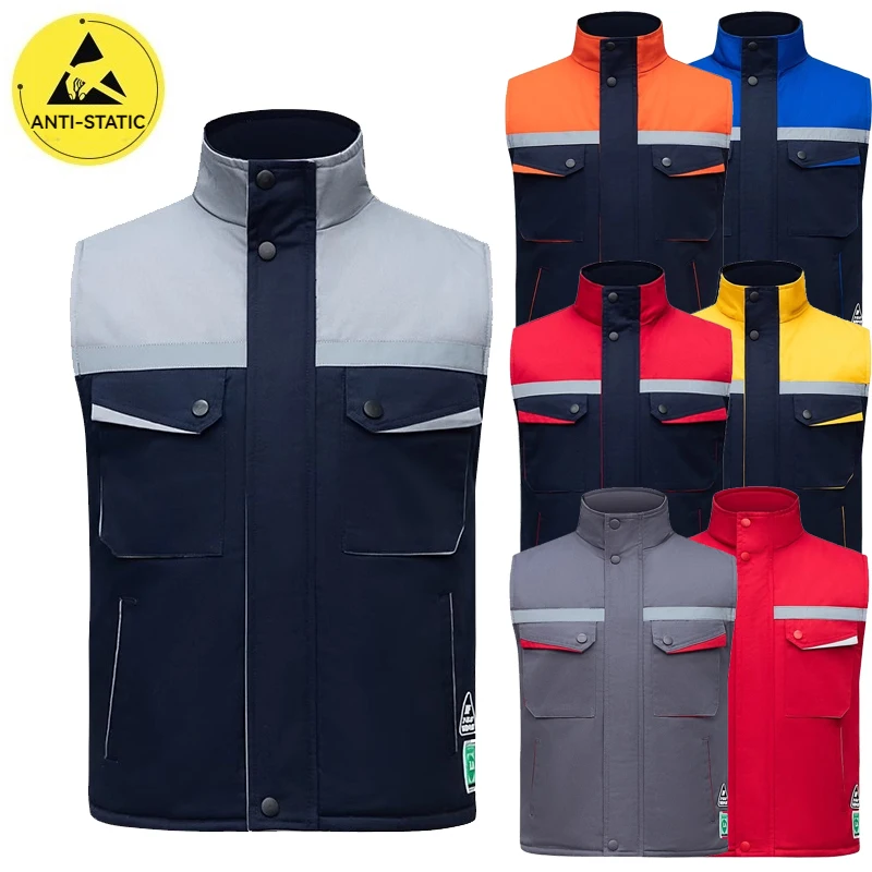 

Winter Bodywarmer Work Utility Vest Waistcoat Photography Work Multi-Pockets Outdoors Sleeveless Jackets for Men and Women