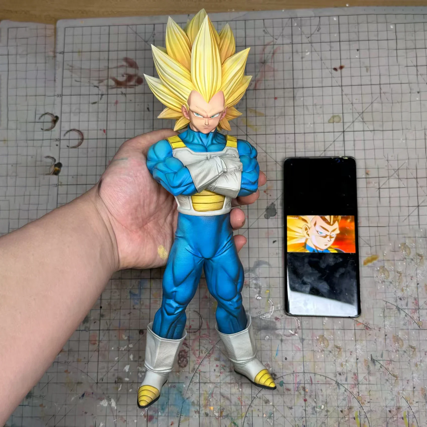 

2025 Dragon Ball Z Ssj3 Vegeta Figure Super Saiyan 3 Vegeta Action Figures Gk Statue Collection Desk Decor Model Toys Gift