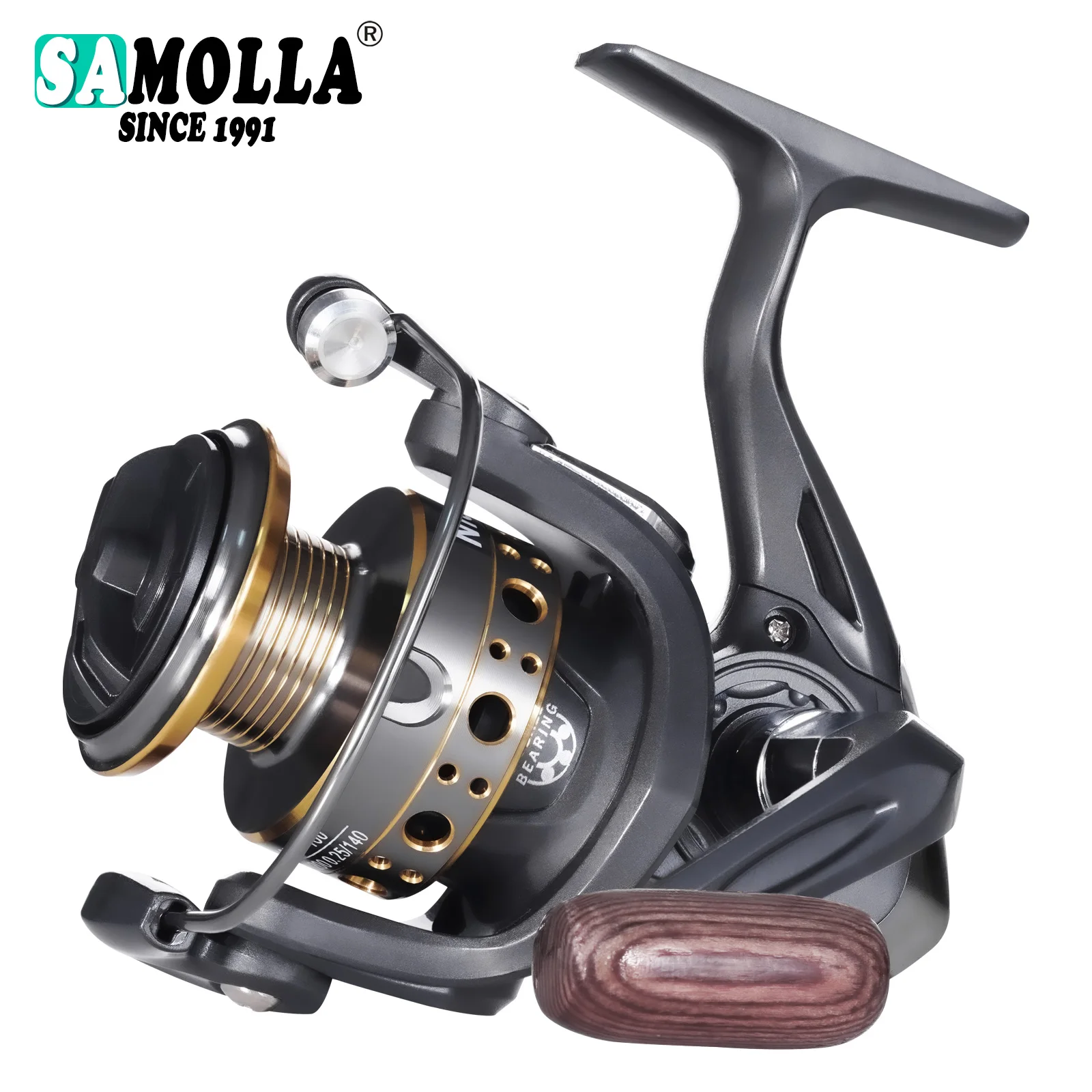 Samolla neue Aluminiums pule Spinning Angel rolle 7 1bb Meerwasser glatte und langlebige Salzwasser rad spule