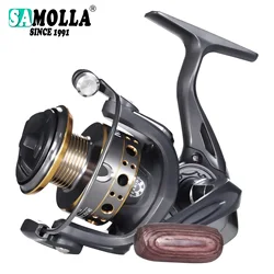 SAMOLLA nuovo mulinello da pesca Spinning con bobina in alluminio 7 + 1BB bobina per ruota in acqua salata liscia e durevole