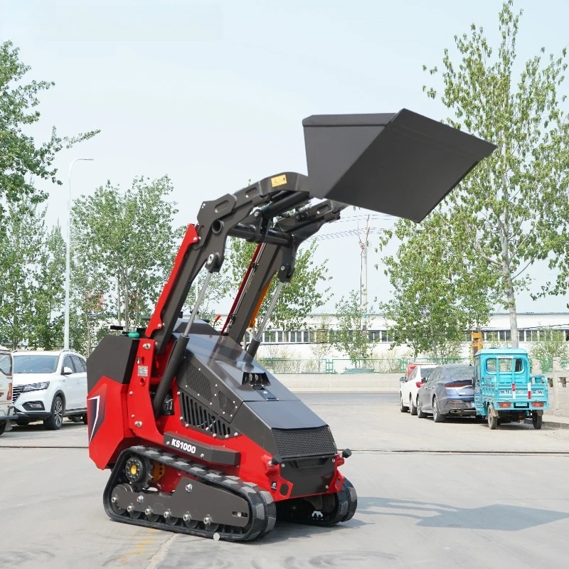 Mini Skid Steer Loader New High Quality Compact Hydraulic Loader With Standard Bucket For Farm Construction Landscaping