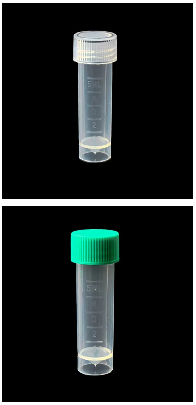 5ml Graduated Storage Vials Mini Sample Containers Colorful Random Screw Lids Portable Liquid Powder Bottles，For Office & DIY Sa