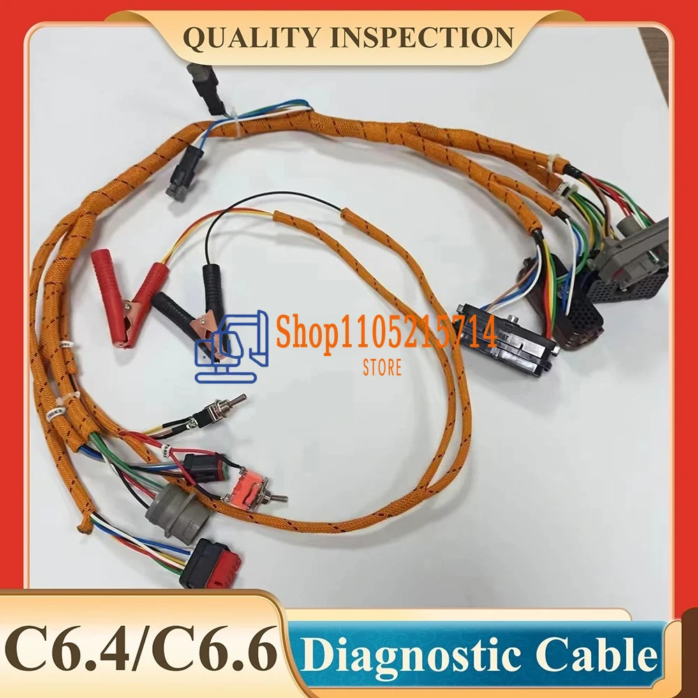 For 320C 320D 325C Excavator Diagnostic Cable Engine C6.4 C6.6 C7 C-9 C15 C11 C13 3126B Comprehensive Test Wiring Harness