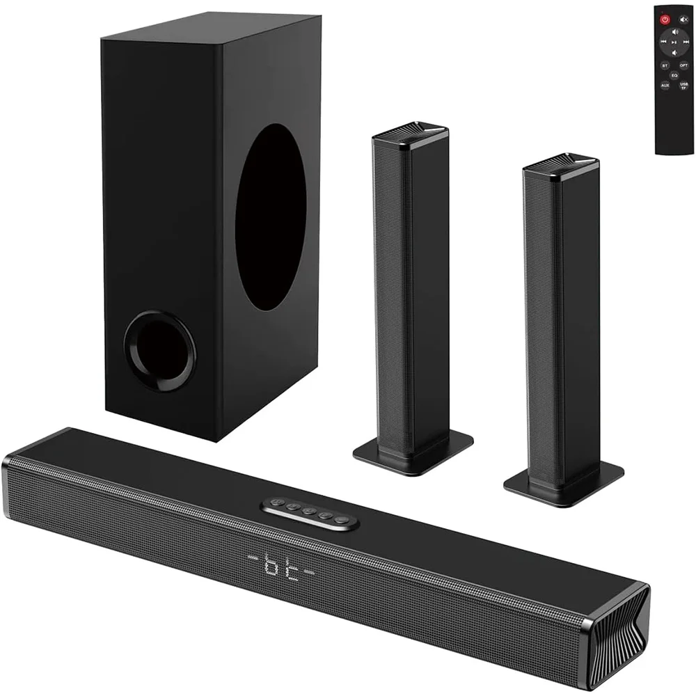 

250W 5.1 Sound Bar with Subwoofer , 3 in 1 Blue Tooth 5.3 Soundbar with Subwoofer, Home TV Soundbar Bluetooth Speakers