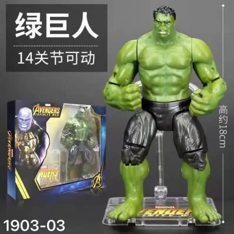 ZD Marvel Iron Spider Man Avengers Hawkeye Winter Soldier Hulk Gelenk-Actionfigur Modell Kinderspielzeug zum Sammeln Geschenk