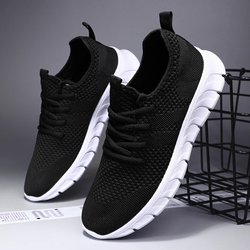 

Lightweight Men Casual Shoes Breathable Women's Vulcanized Shoe Outdoor Soft Men's Loafers Mesh Driving Footwear Lace Up 36-46