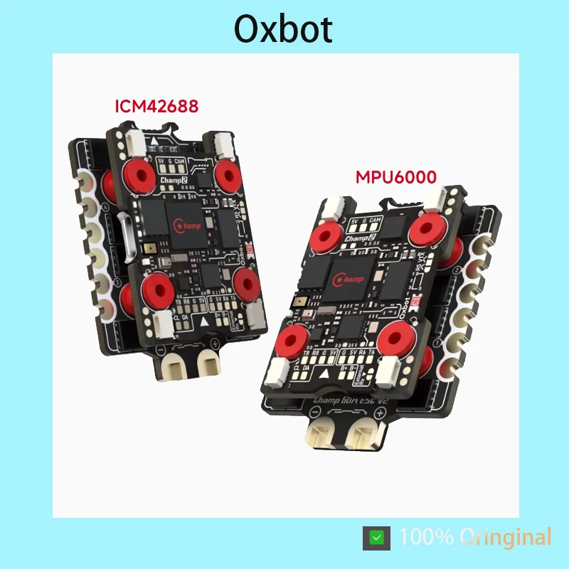 Oxbot Champ2 FPV Stack H743 FC MPU6000 ICM42688 Gyro Built-in RX 60A OX32 ESC Bluetooth Parameter Adjust Racing Drone Parts