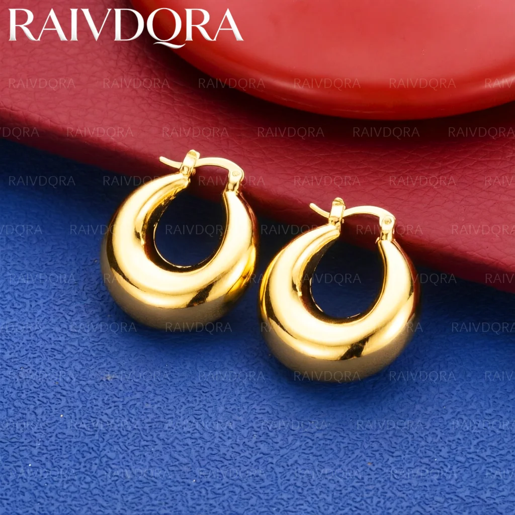 18K Gold Plated Ear Clip Earrings For Women Creativity Gifts Street All-match Party Wedding Accessories