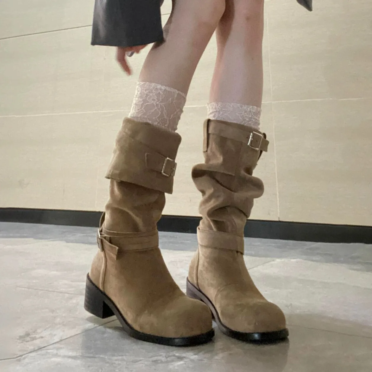 Lady Boots Women Shoes Autumn Winter Footwear Boots-Women Sexy Thigh High Heels High Sexy Stiletto 2024 Cowboy Over-the-Knee