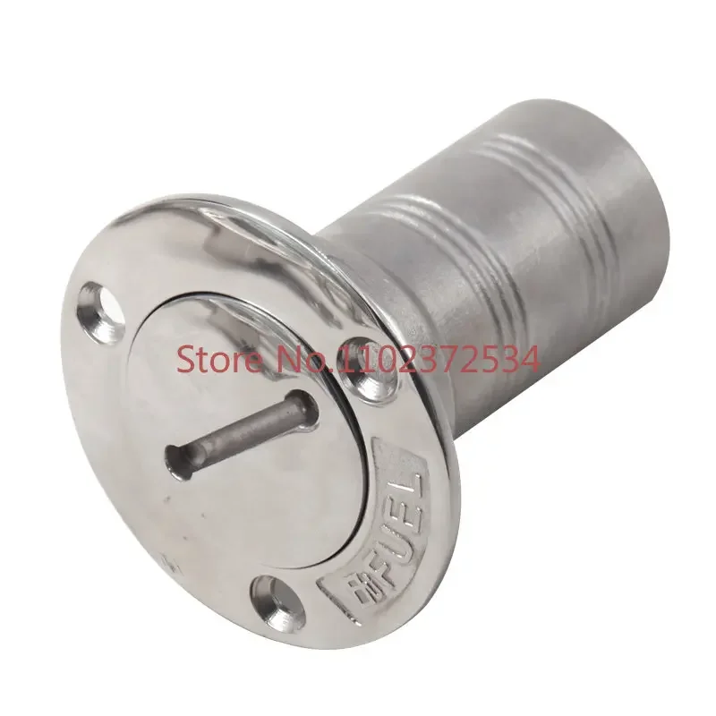 Stainless steel refueling port, marine hardware, yacht, 316 stainless steel deck funnel, oil filling and water