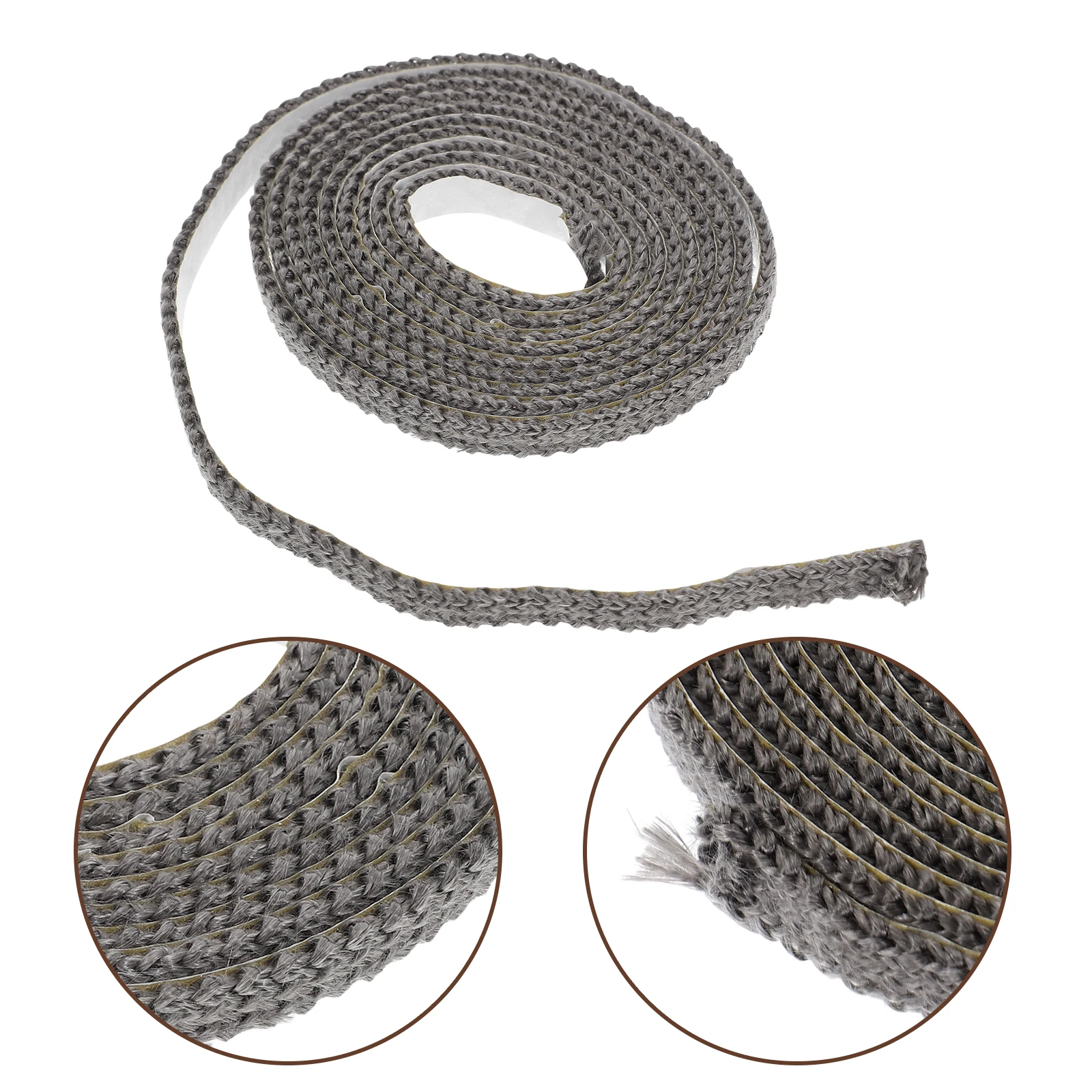 2 متر ذاتية اللصق موقد مسطح طوقا الشريط مقاومة للحرارة ختم لفرن الموقد الخشبي نافذة زجاج الباب استبدال موقد #3