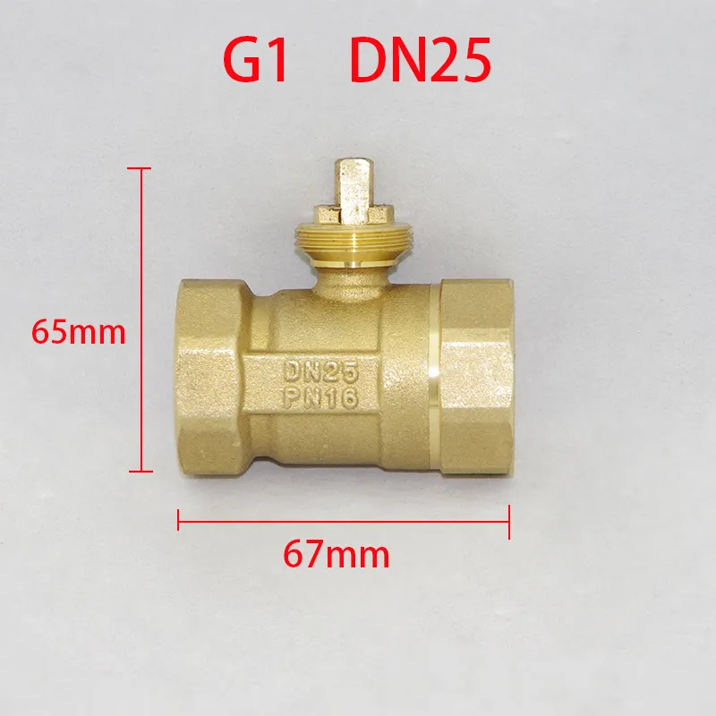 Brass Motorized Ball Valve 3-Wire Two Control Electric Actuator AC220V 3 Ways /2 Way DN15 DN20 DN25 DN32 DN40 Without Actuator