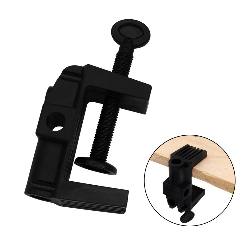 Adjustable Plastic C Type Table Clamp Desktop Mount Holder Bracket for Mic Boom Arm, Desk Lamp, Camera Mount Fixed Clamp