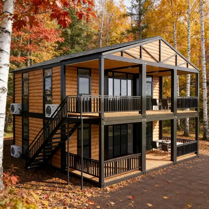 Customized Detachable Folding Container House High‑Comfort 3‑Room Farmhouse Modular Mobile Apartment Ready‑to‑Use Prefab Office