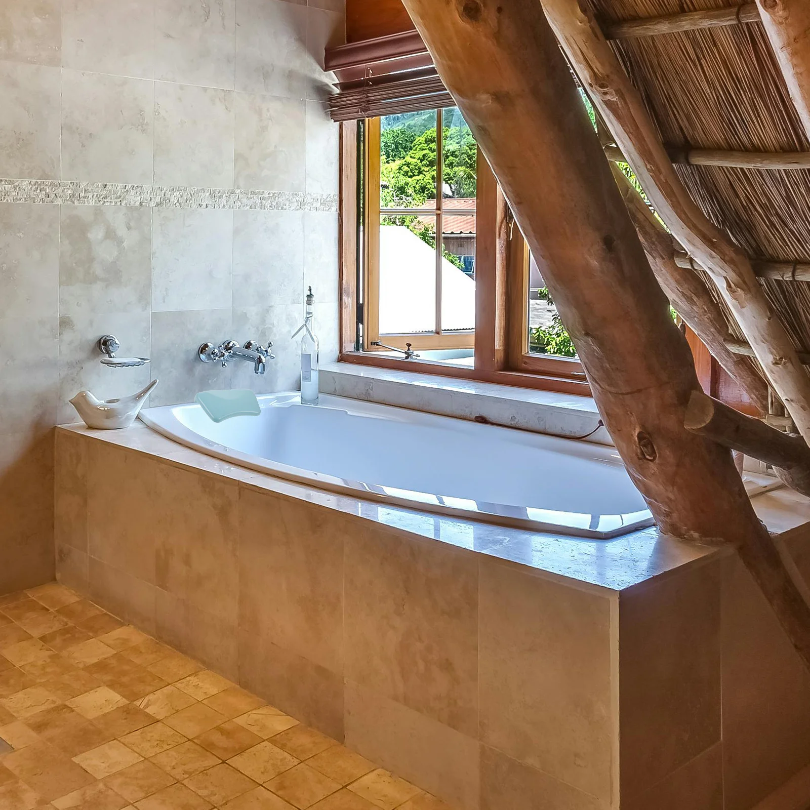 

Bathtub For Soaking Tub Comfortable Pu Bath Pillow With Suction Cup Support Home Spa Headrest Bathroom Soaking Tub Pillow