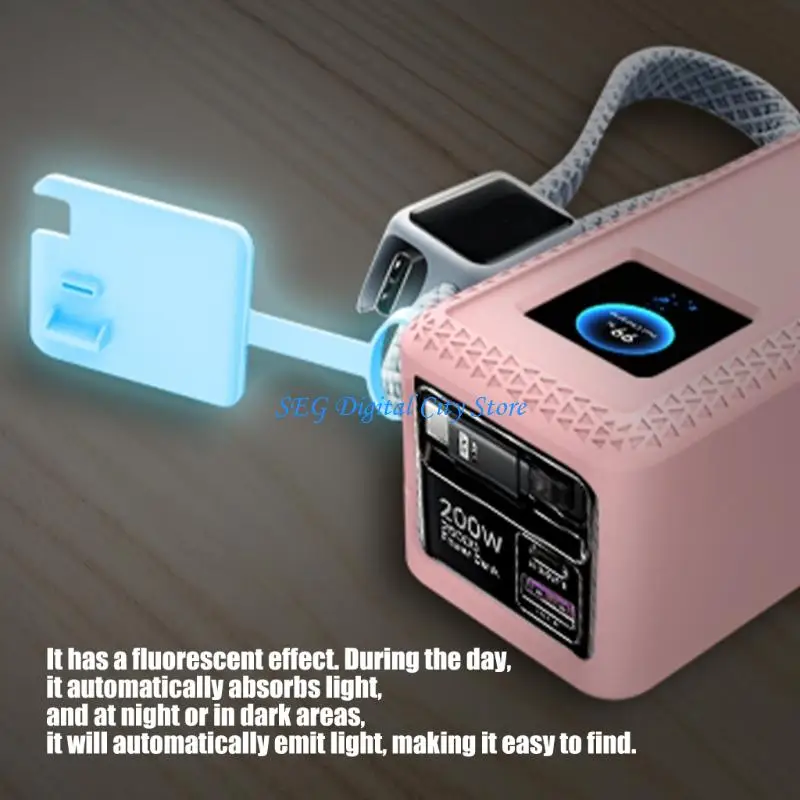 U75B Customize Fit Silicone Case Housing For NexodePro 25000mAh 200W Powerbank With Cable Easy Install And AntiSlip Shell