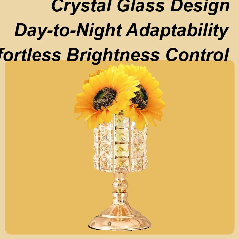 

Sunflower Lights Led Touch Beside Lamp 3 Colors Glass Lantern Led Touch Control For Table Nightstand Patio Bedroom Desk Kitchen