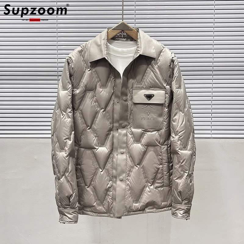 Supzoom nieuwe collectie topmode logo mannelijke populaire kleding verdikte knappe warme kraag casual winter donsjassen heren