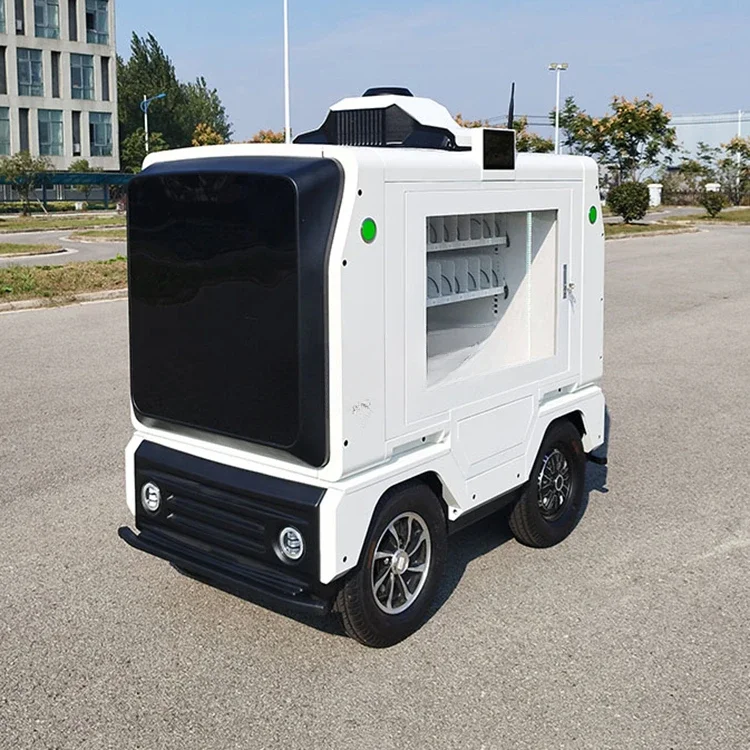 Intelligent outdoor unmanned food delivery robot, intelligent delivery robot, unmanned driving