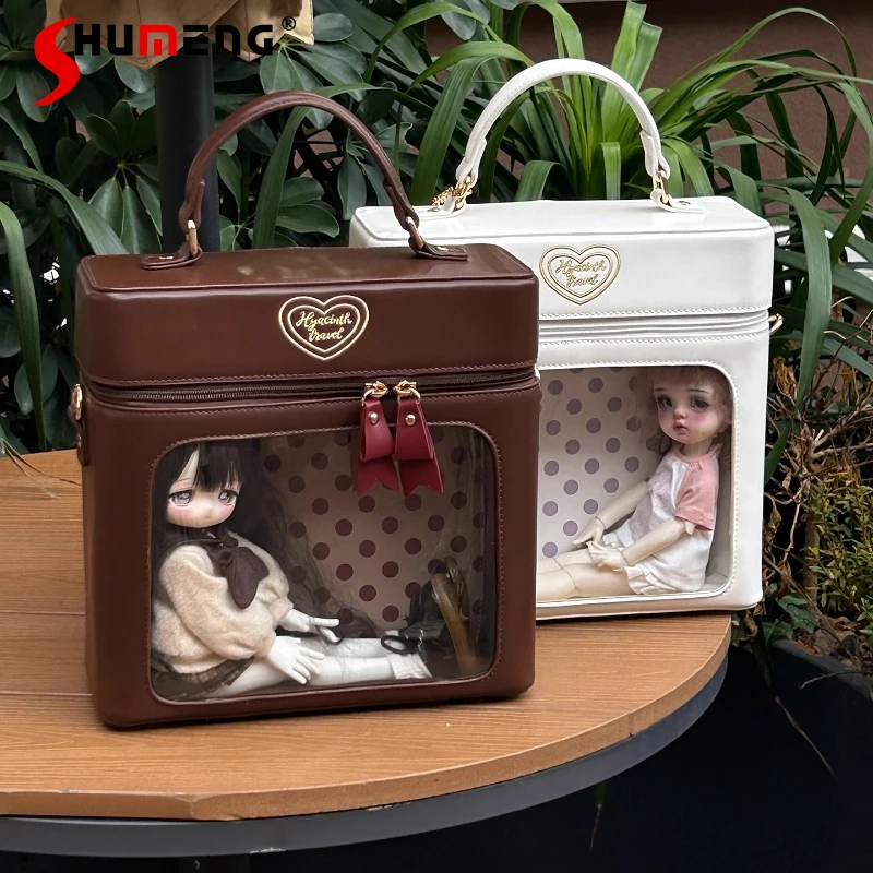 

Original Cute Girl's Sweet Itabag 6 Points Bjd Bag Baby Bag 2025 Women's Fashion Versatile Casual Handheld Crossbody Backpack